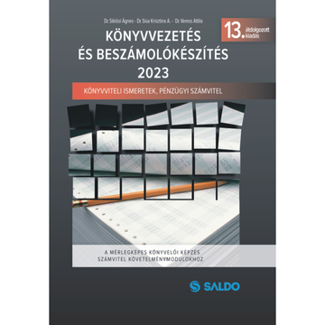 Könyvvezetés és Beszámolókészítés 13. kiadás 2023