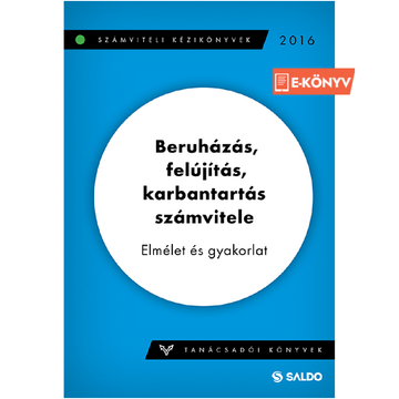 Beruházás, felújítás, karbantartás számvitele e-könyv