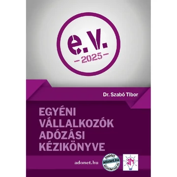  Könyv: Egyéni vállalkozók adózási kézikönyve