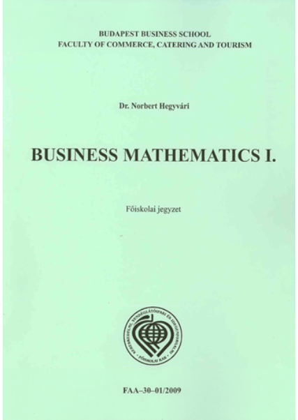 Business Mathematics I.