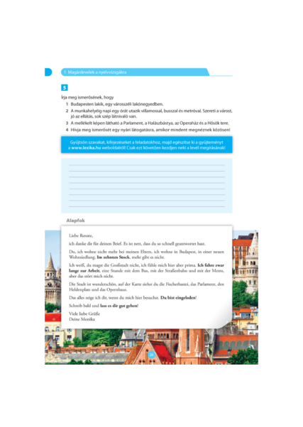Magánlevelezés, hivatalos és üzleti levélírás németül