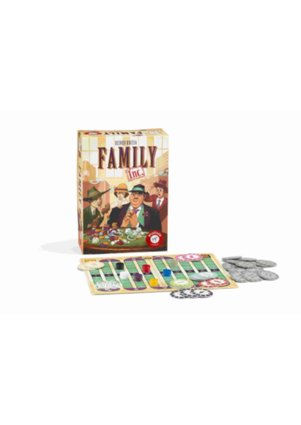 Family Inc. társasjáték, kiterített lapokkal