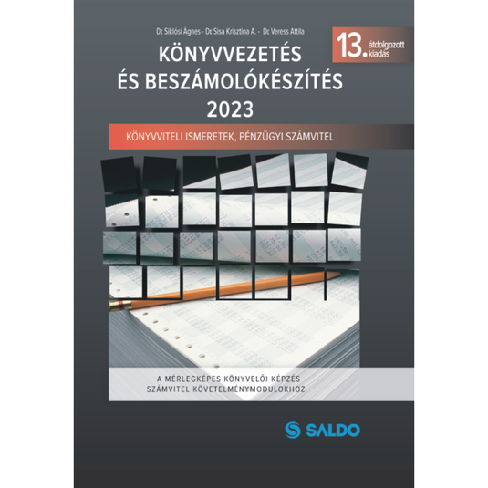Könyvvezetés és Beszámolókészítés 13. kiadás 2023