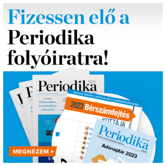 Periodika+ Bérszámfejtés kottája 2023 kiadványcsomag