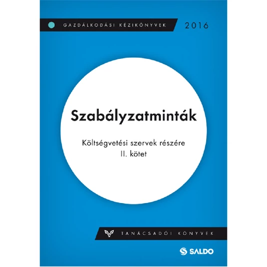 Szabályzatminták, költségvetési szervek részére II.