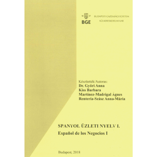 Spanyol üzleti nyelv I. - Espanol de los negocios I. könyv