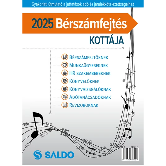 Könyv: Bérszámfejtés kottája 2025