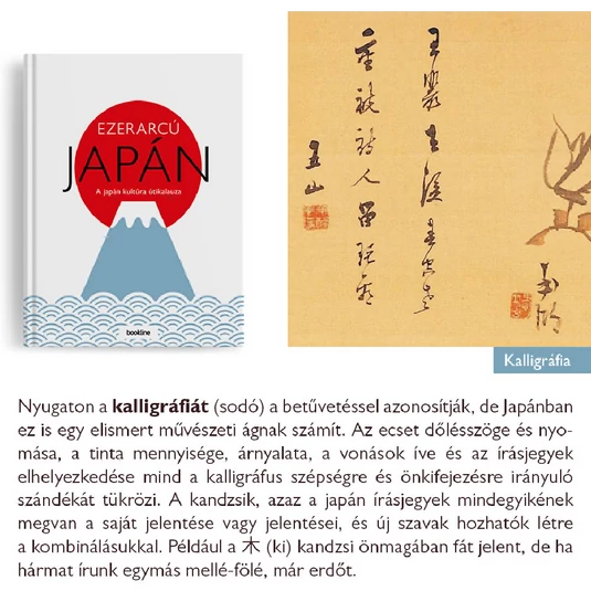 Ezer arcú Japán - kaligrafia (könyv)