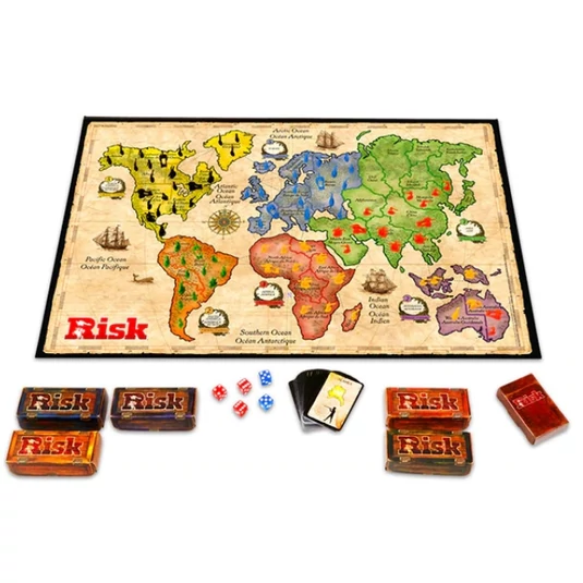 Riziko társasjáték lapokkal