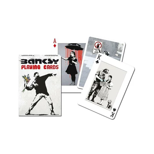 Francia kártya Banksy képeivel